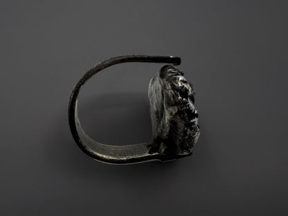 Black Stone Silver Ring
